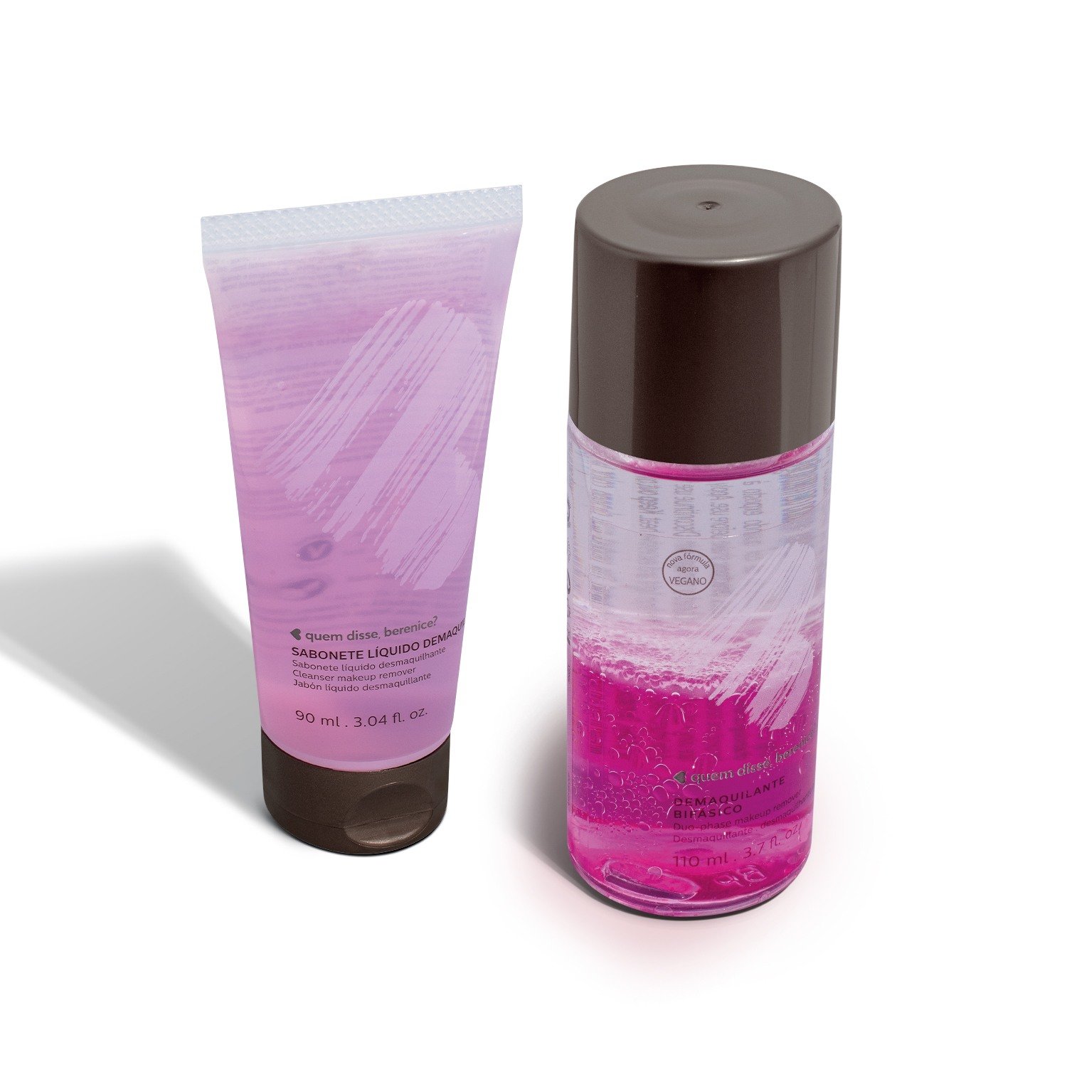 Quem disse, Berenice? Kit Demaquilante Bifásico 110ml + Sabonete Líquido 90ml ÚNICO 3