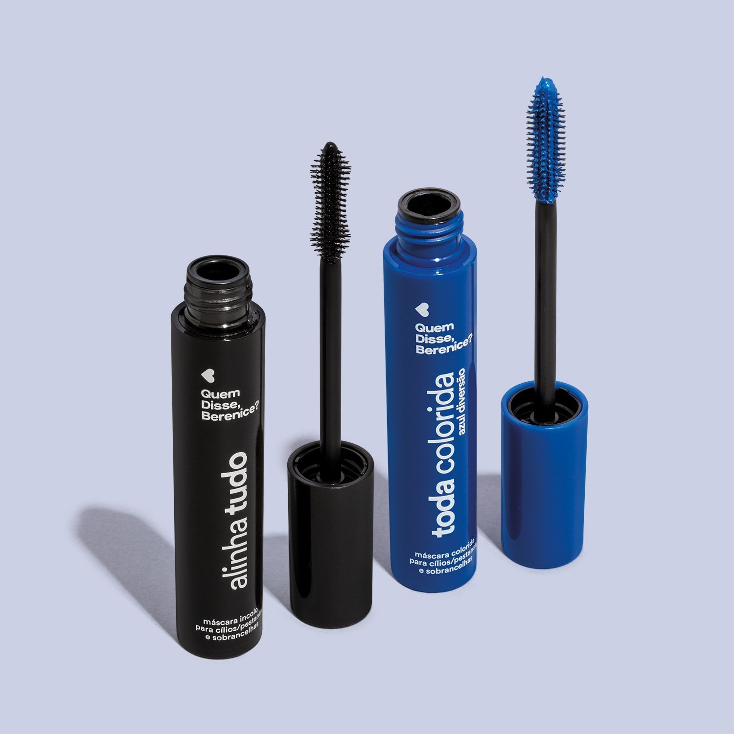 Quem disse, Berenice? Kit Máscara para Cílios e Sobrancelhas Incolor 12g + Máscara para Cílios e Sobrancelhas Azul Diversão 10g Multicores 1