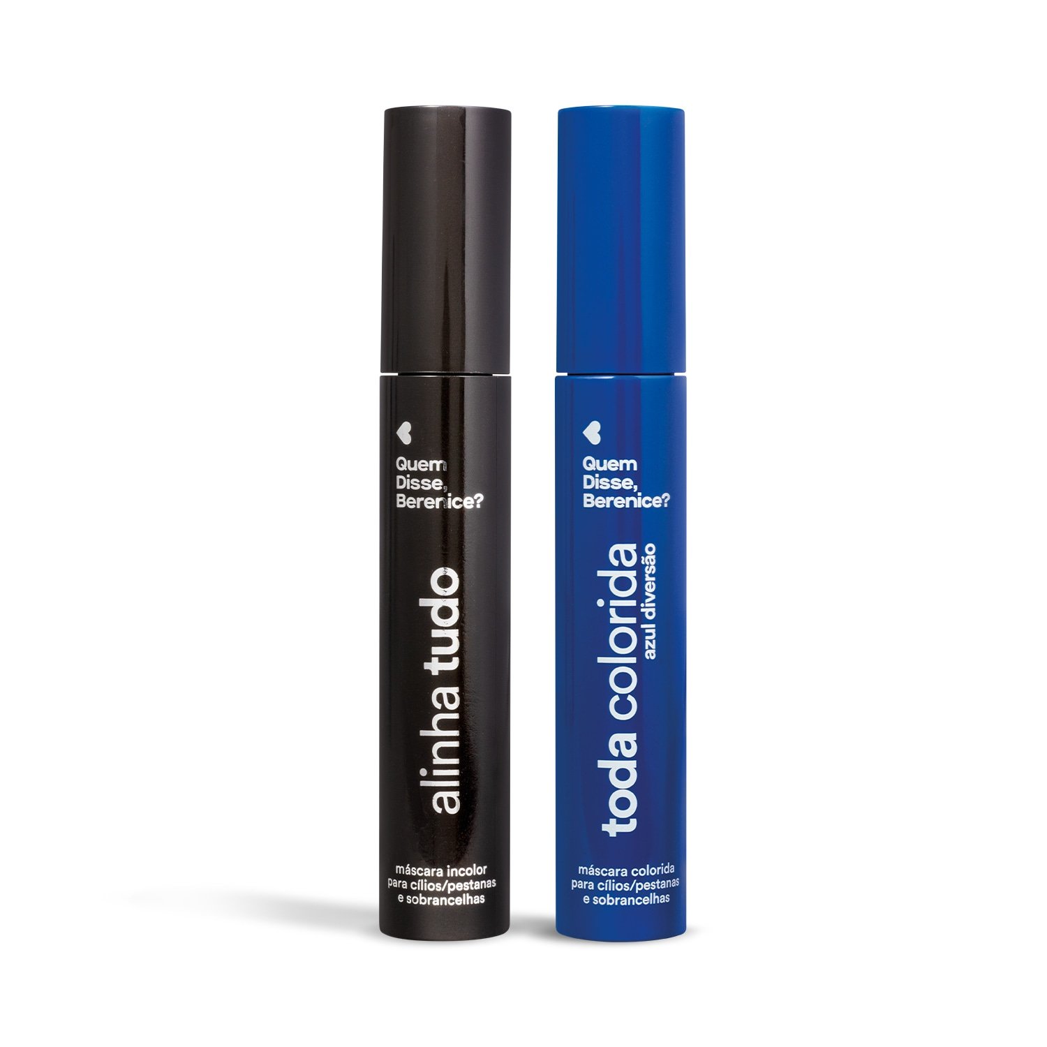 Quem disse, Berenice? Kit Máscara para Cílios e Sobrancelhas Incolor 12g + Máscara para Cílios e Sobrancelhas Azul Diversão 10g Multicores 2
