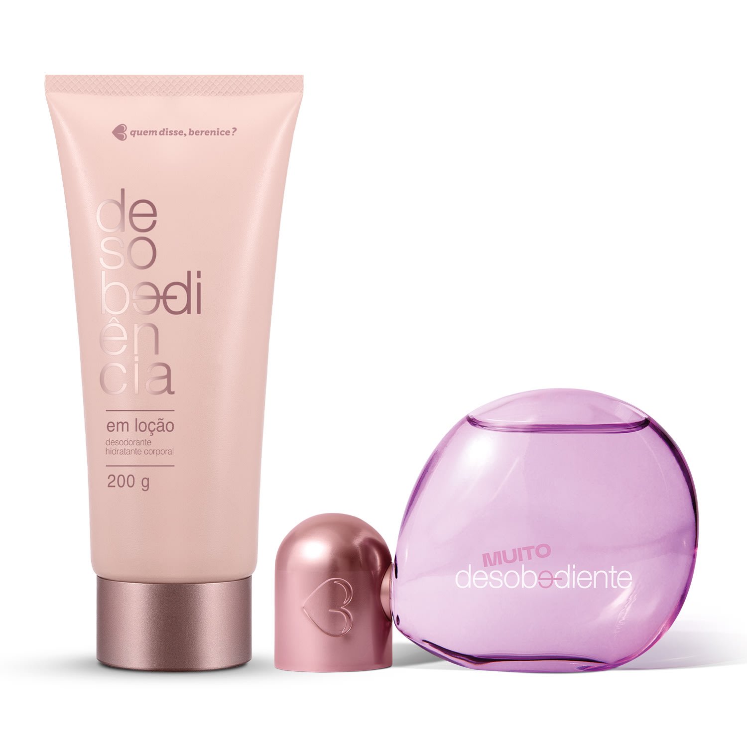 Combo Muito Desobediente Eau de Parfum 100ml + Loção Corporal Desobediência 200g ÚNICO 1