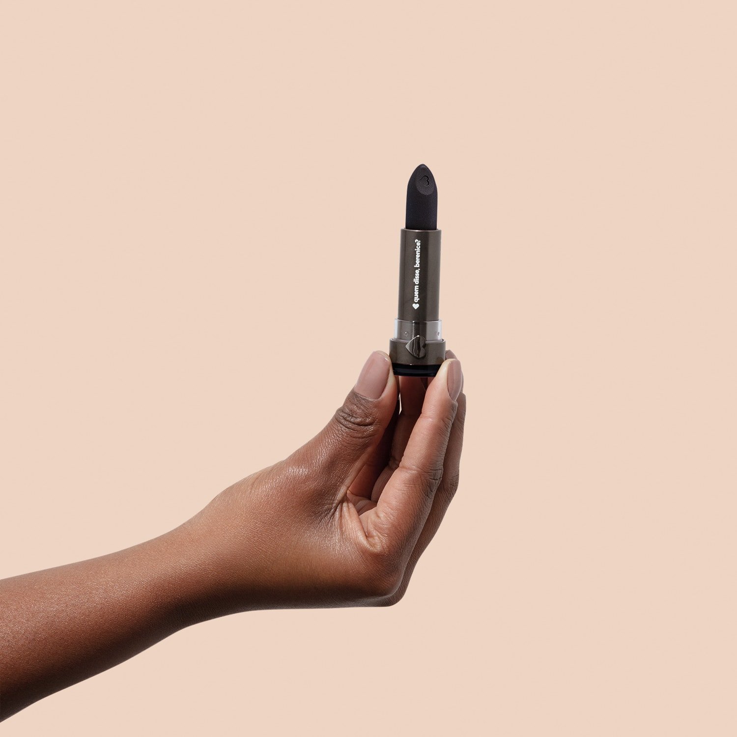 Quem disse, Berenice? Batom Mate Alta Pigmentação Preto Pretô 3,8g - DSC Preto Pretô 4