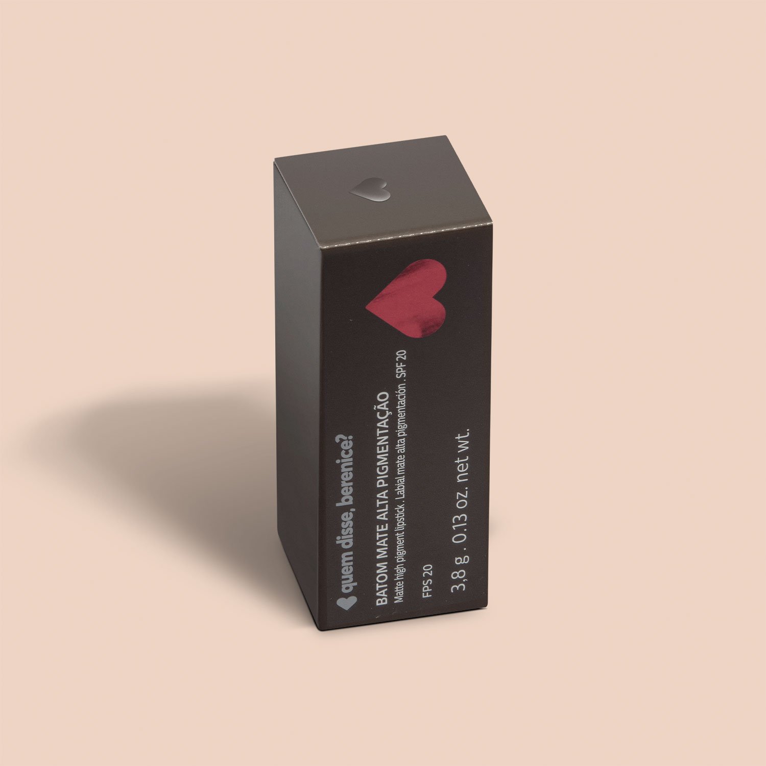Quem disse, Berenice? Batom Mate Alta Pigmentação Preto Pretô 3,8g - DSC Preto Pretô 6