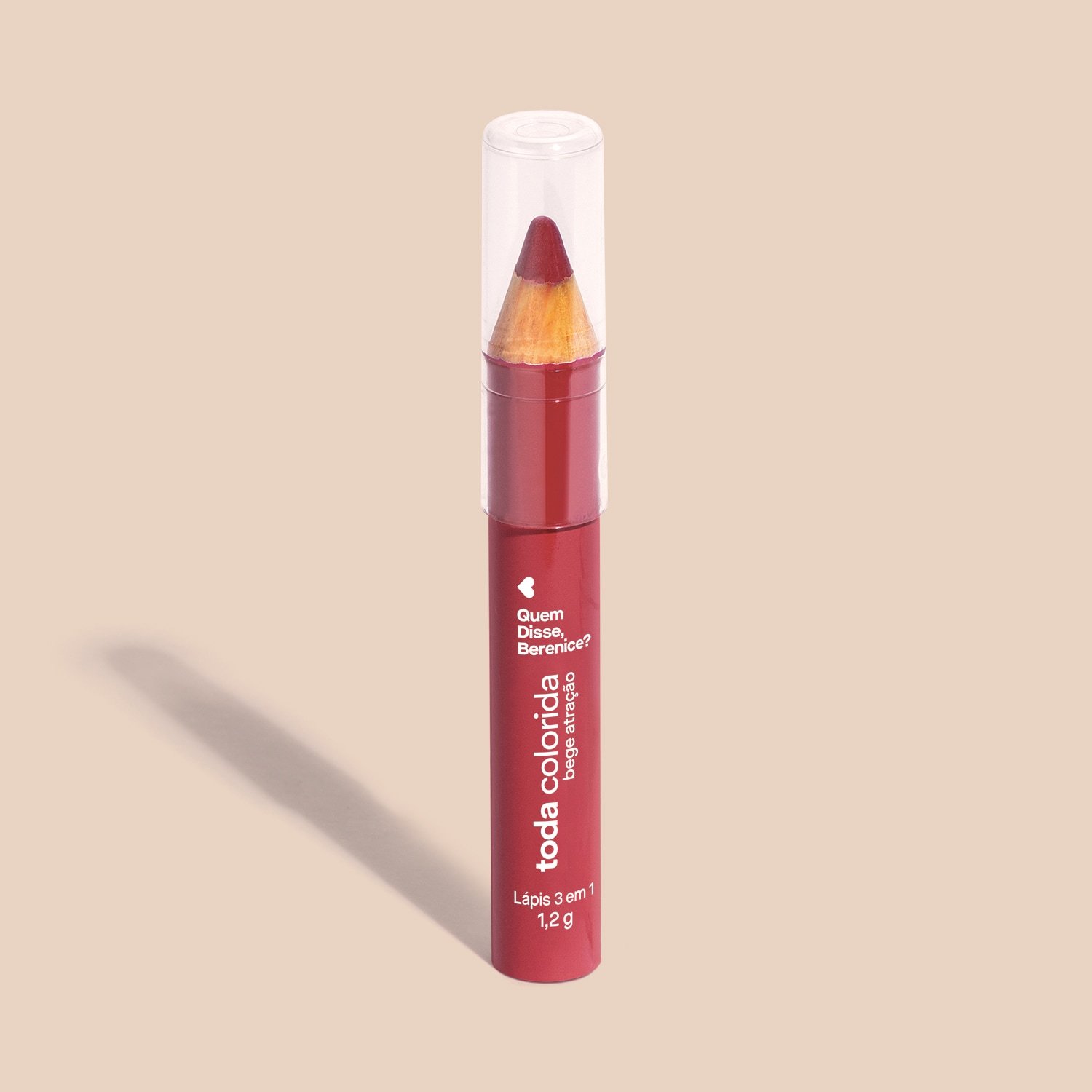 Quem Disse, Berenice? Lápis 3 Em 1 Bege Atração 1,2g Bege Atração 2