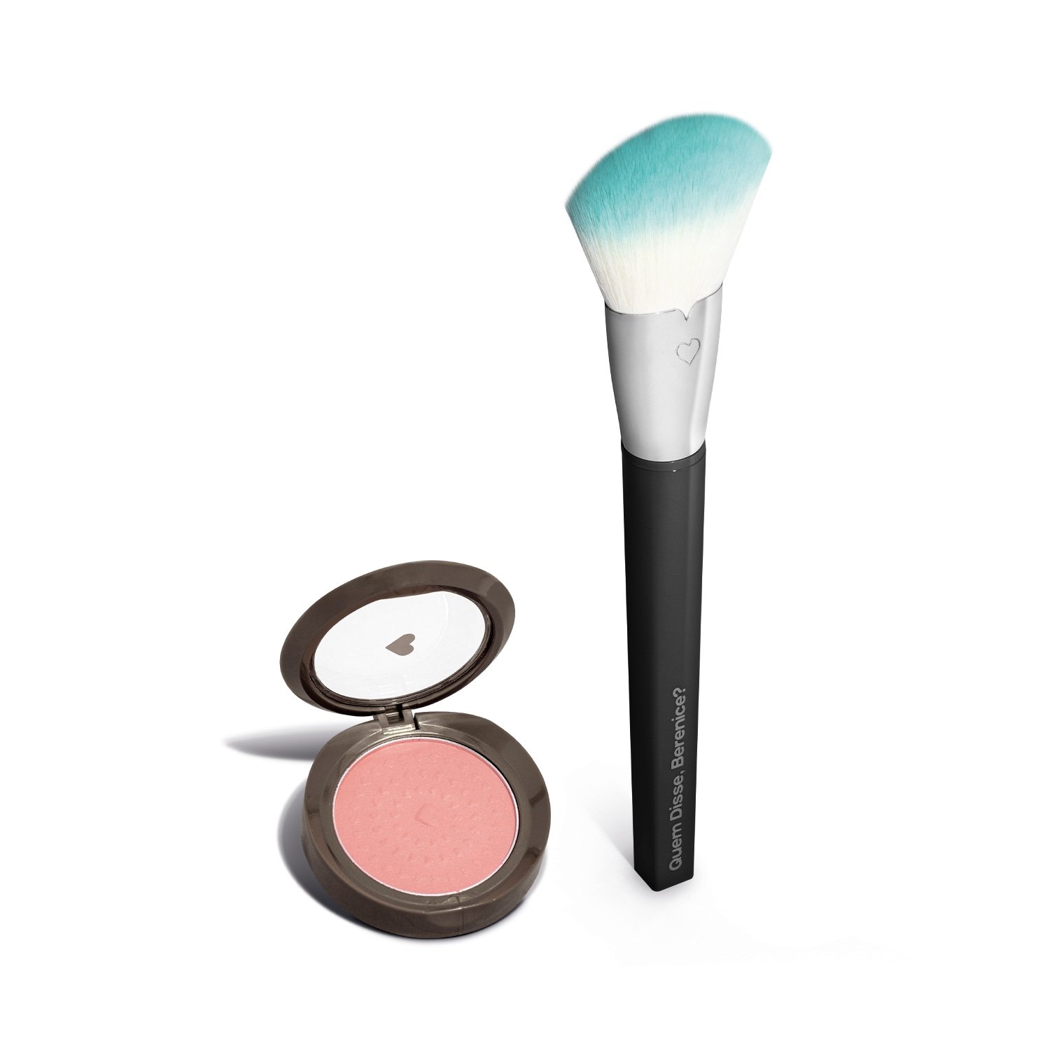 Kit Blush Compacto Rosita 2g + Pincel para Blush Rosita 1