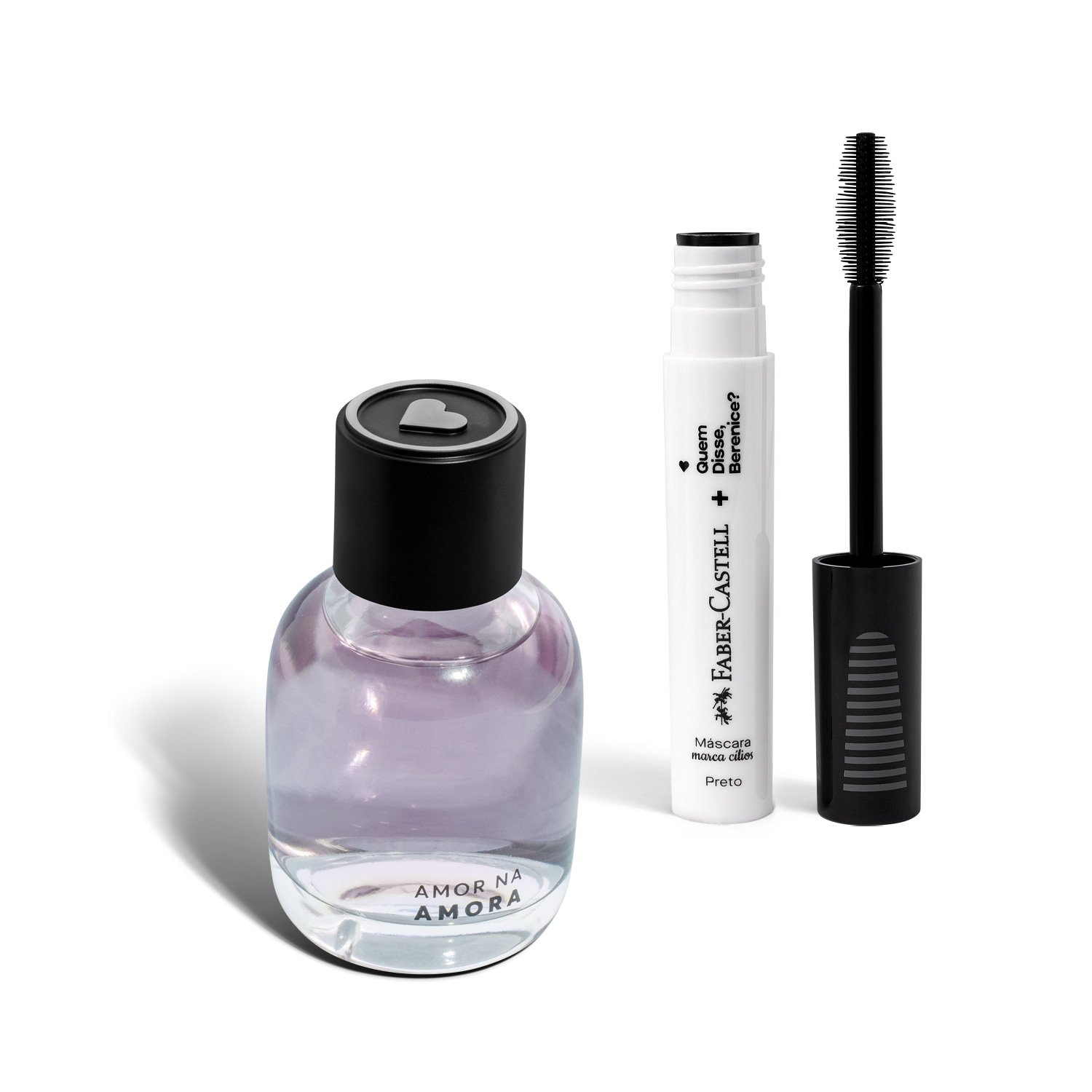 Combo Amor na Amora Desodorante Colônia 75ml + Máscara Marca Cílios 8ml Preto 1