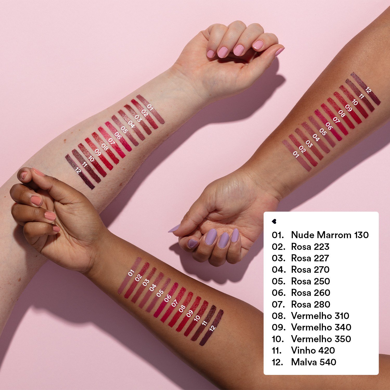 Quem Disse, Berenice? Cremoso Batom Rosa 280 3,8g<div></div> Rosa 280 3