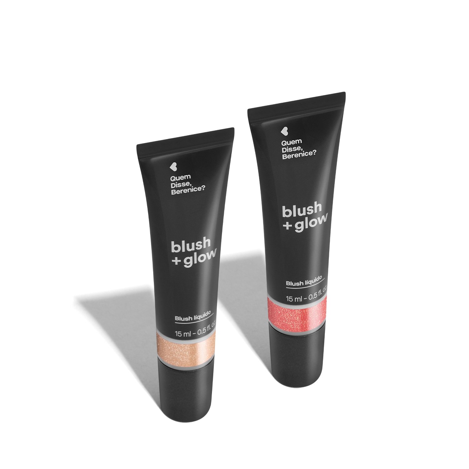 Combo Blush Líquido Blush +Glow: Rosa Rosalix 15ml + Prata Perolali 15ml ÚNICO 1