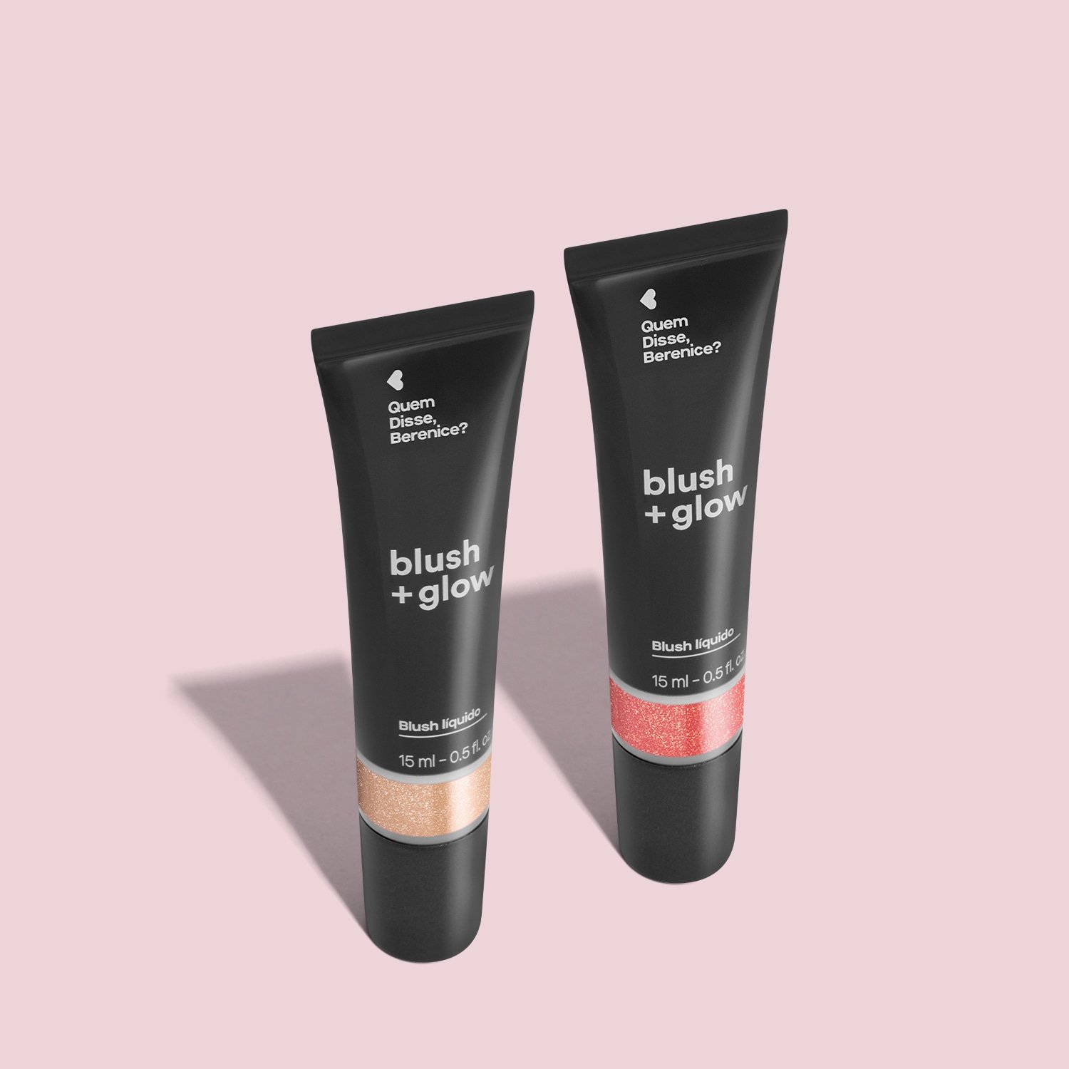 Combo Blush Líquido Blush +Glow: Rosa Rosalix 15ml + Prata Perolali 15ml ÚNICO 2