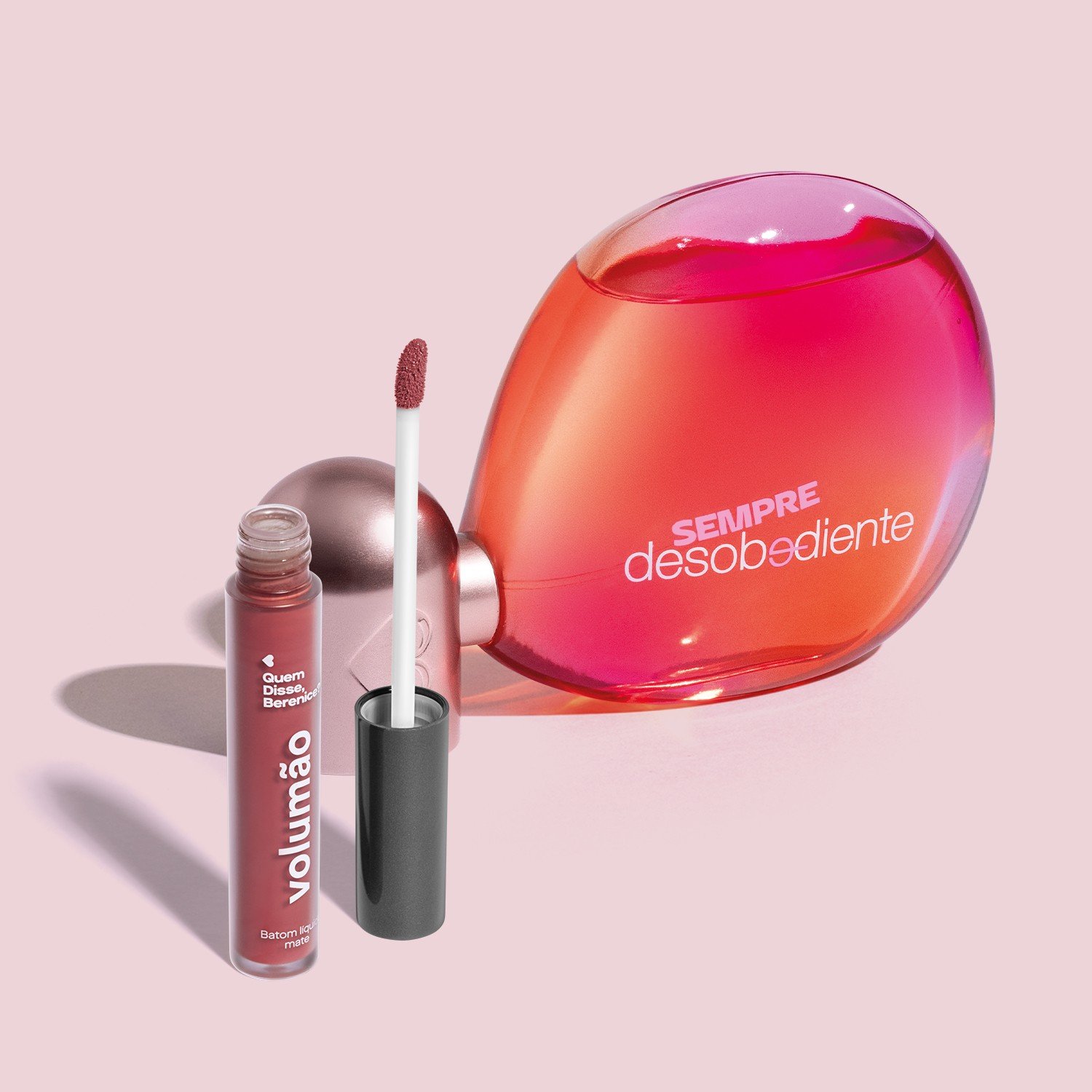 Combo Sempre Desobediente Eau De Parfum 100ml + Batom Líquido Rosa Amorali 4ml ÚNICO 2