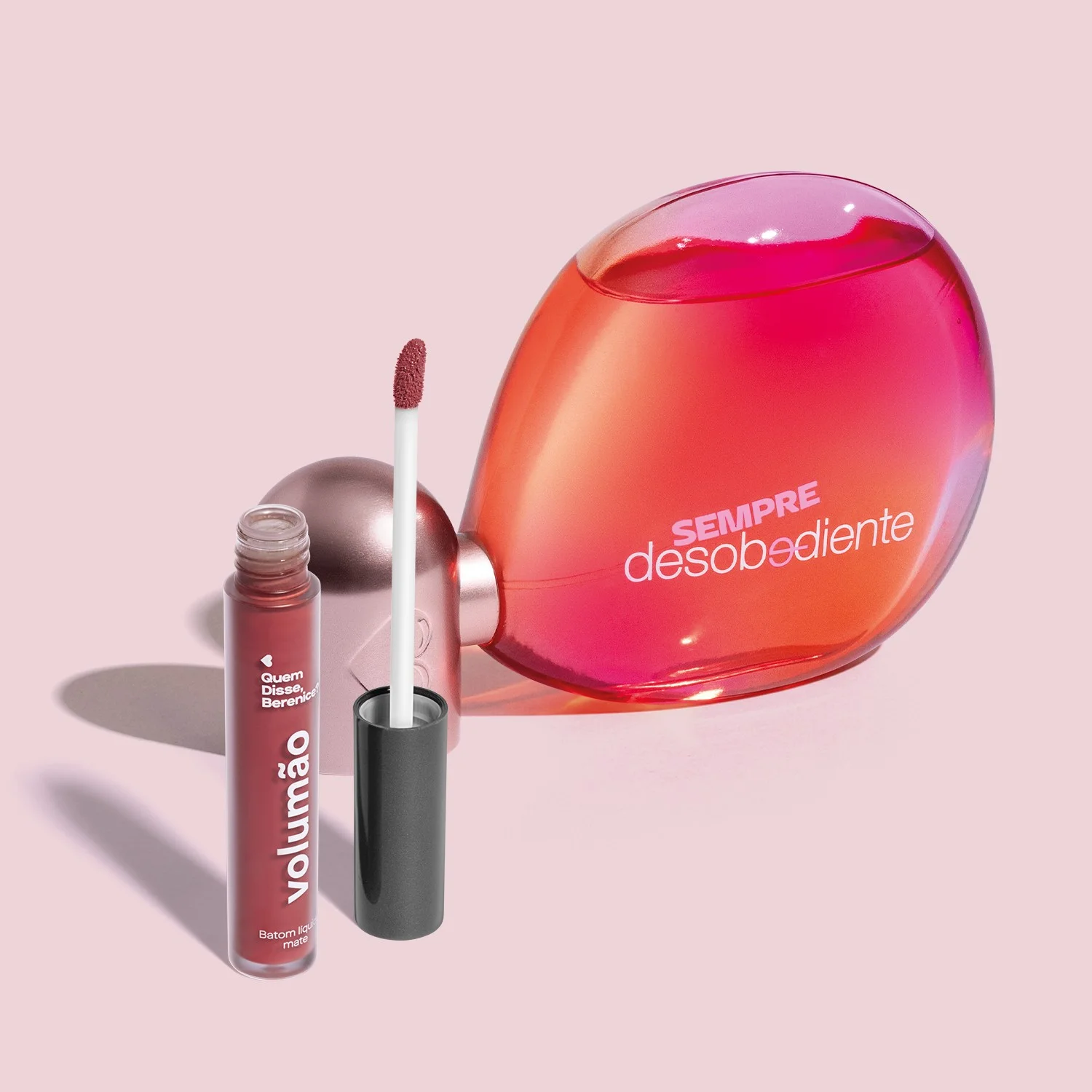 Combo Sempre Desobediente Eau De Parfum 100ml + Batom Líquido Rosa Roseli 4ml ÚNICO 2