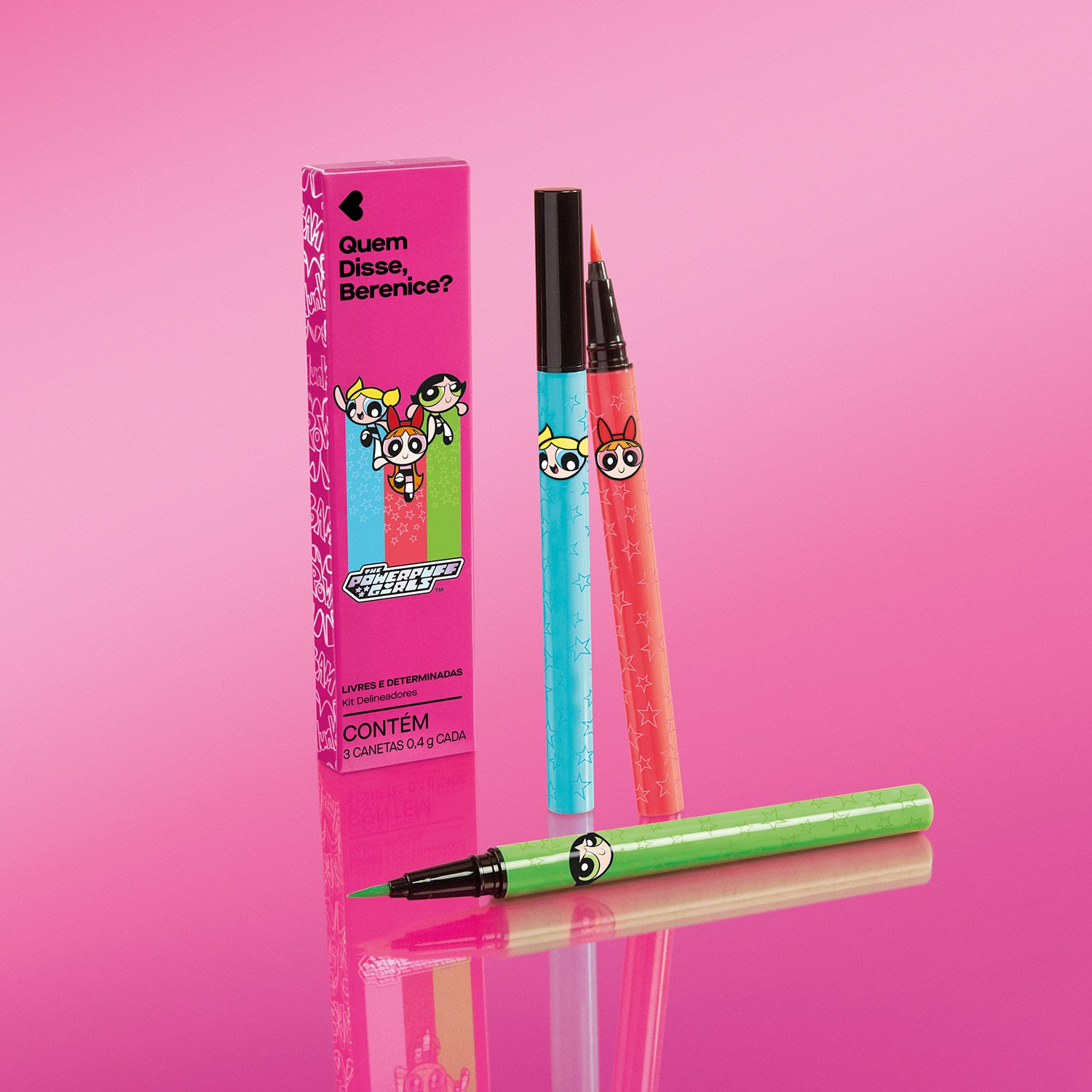 Quem Disse, Berenice? Meninas Super Poderosas Kit Delineadores 3x0,4 ÚNICO 4