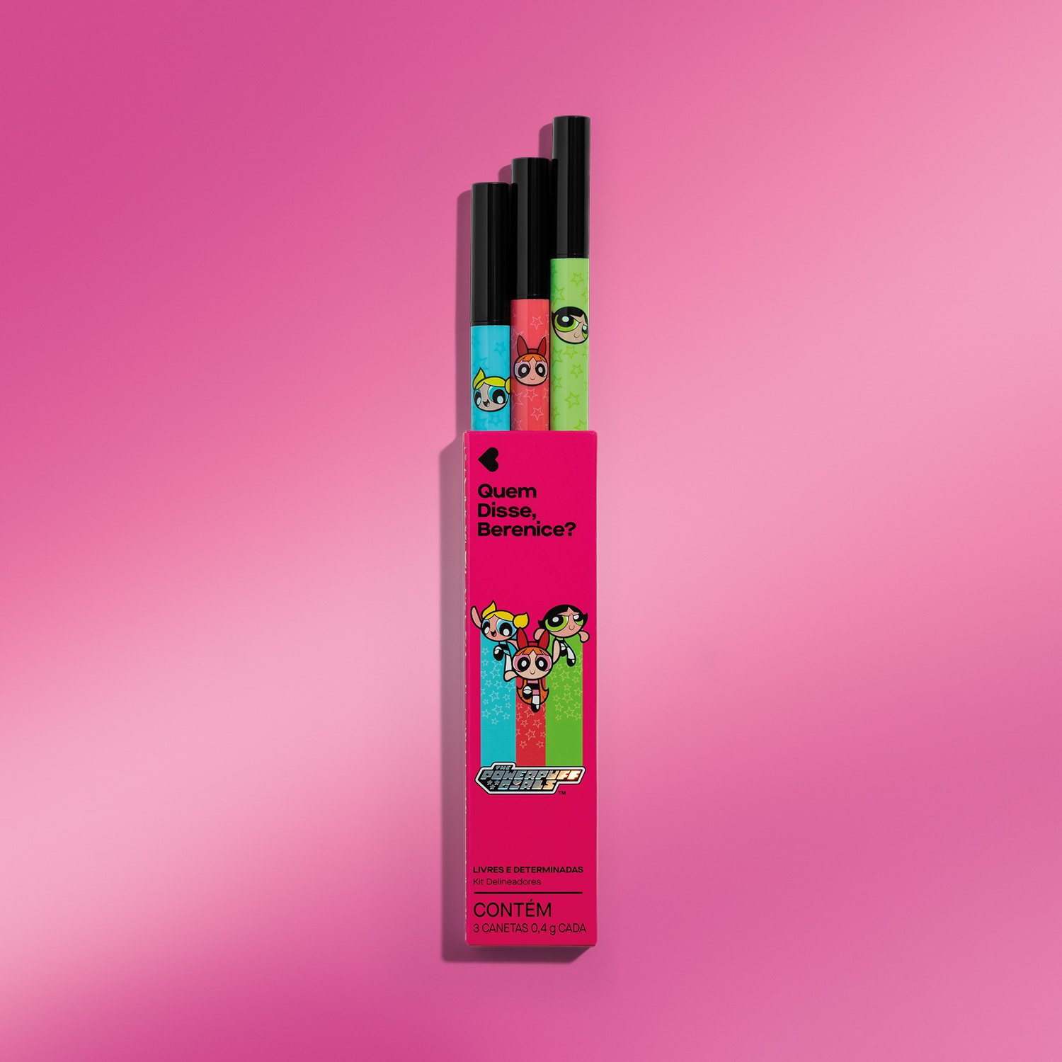 Quem Disse, Berenice? Meninas Super Poderosas Kit Delineadores 3x0,4 ÚNICO 5