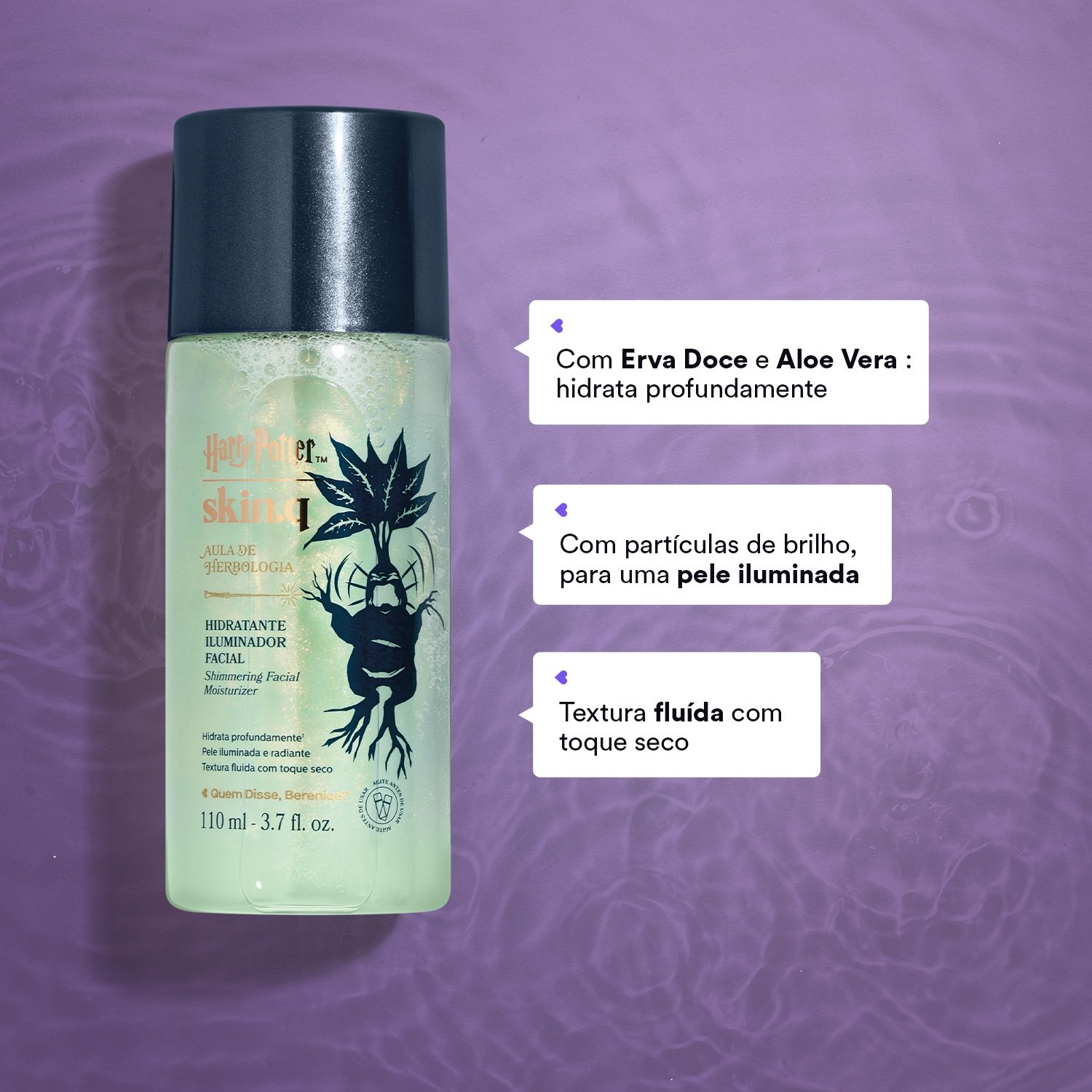 Quem Disse, Berenice? Harry Potter Hidratante Facial Iluminador 110ml 110ml 3