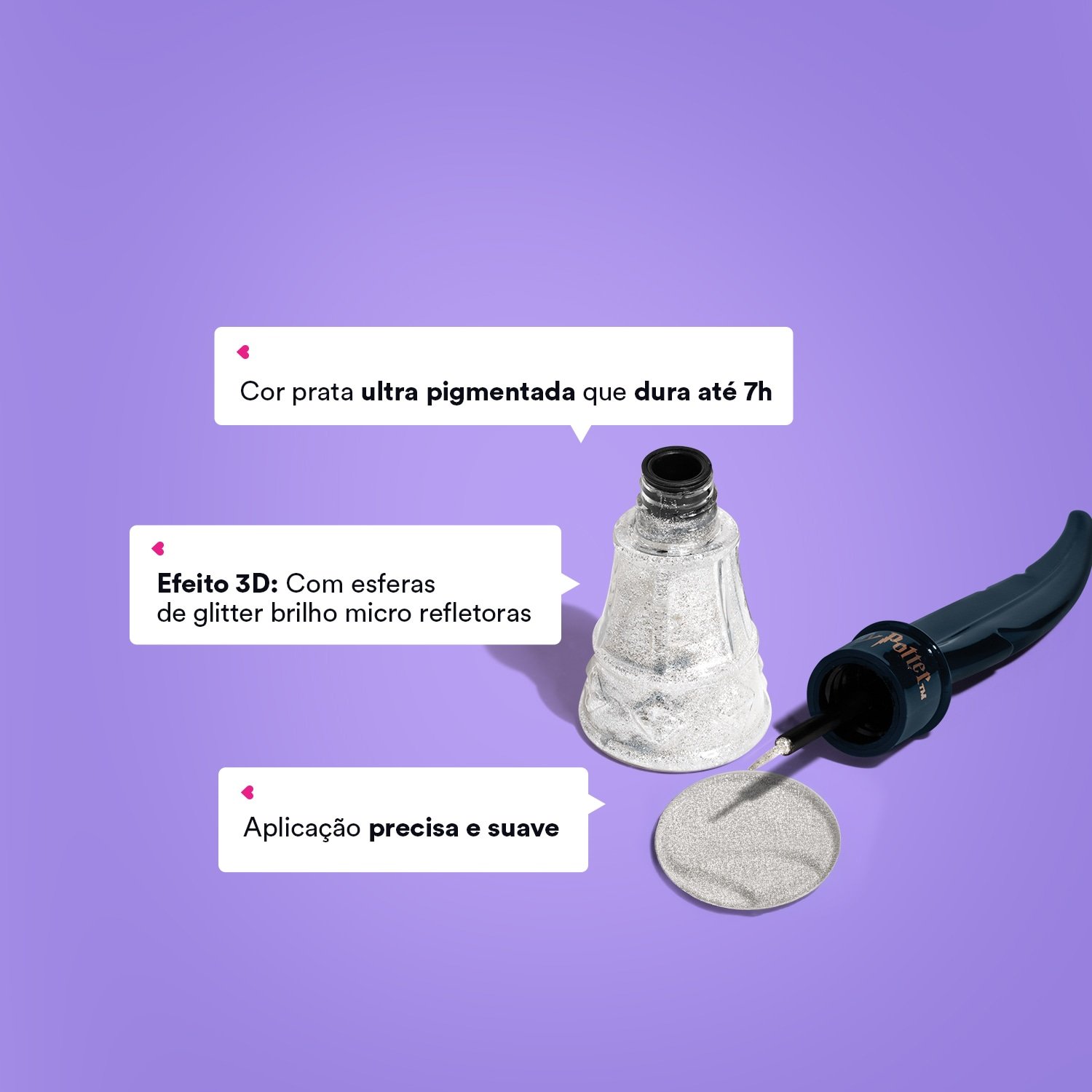 Quem Disse, Berenice? Harry Potter Delineador Líquido Branco 7ml Branco 2