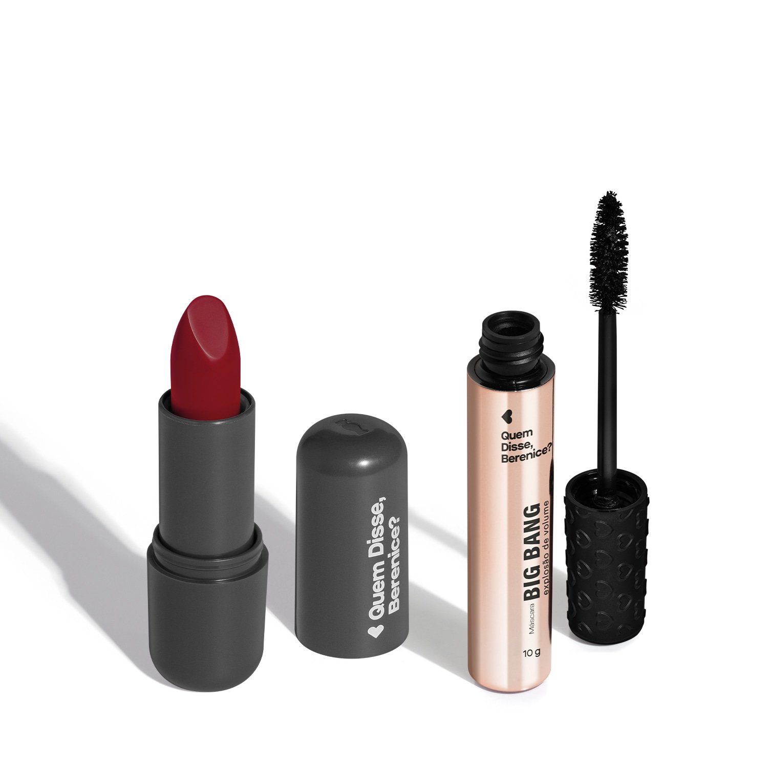 Combo Batom Vermelho Cremoso 3,8g + Máscara de Cílios 10g ÚNICO 2