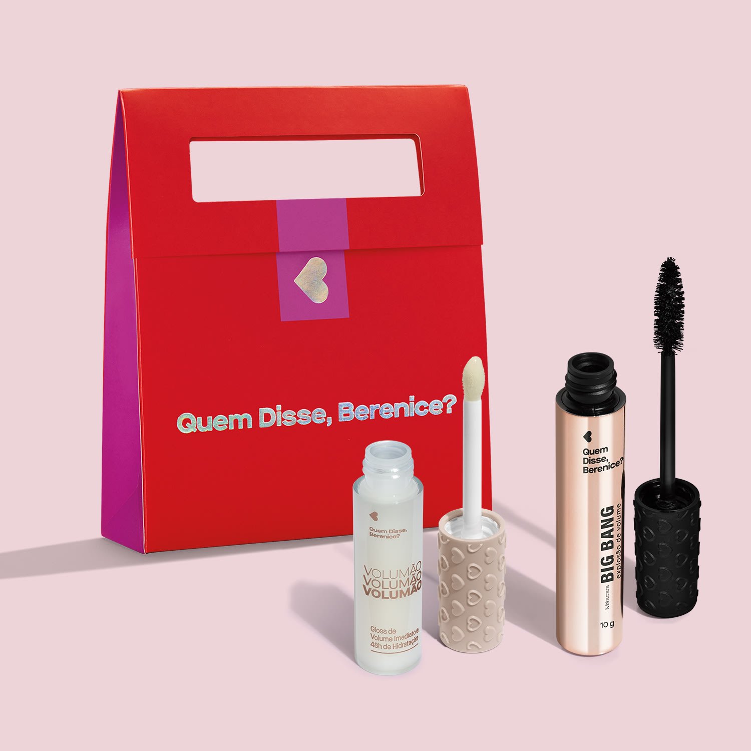 Combo Presente:  Máscara Para Cílios 10g + Gloss Incolor 9,5ml + Sacola Presenteável