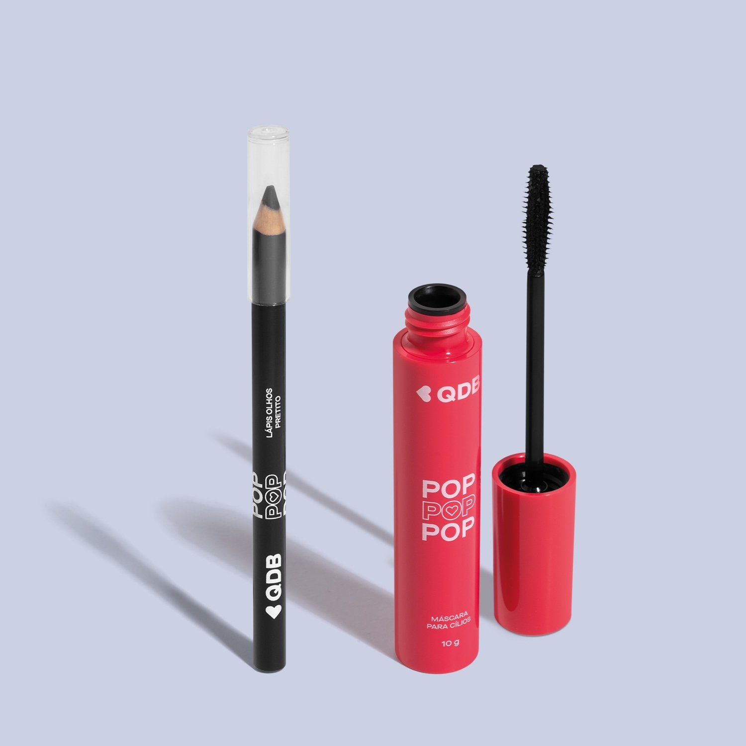 Combo POP: Máscara Para Cílios 10g + Lápis Preto Para Olhos  1,1g