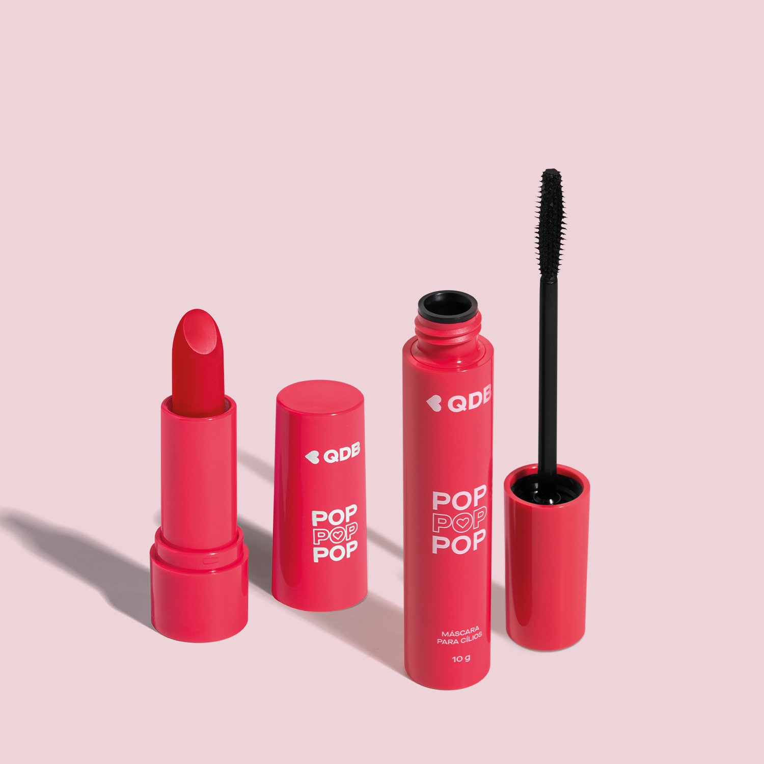 Combo POP: Batom Semi Matte Vermelho Icônico 3,6g + Máscara de Cílios 10g ÚNICO 2