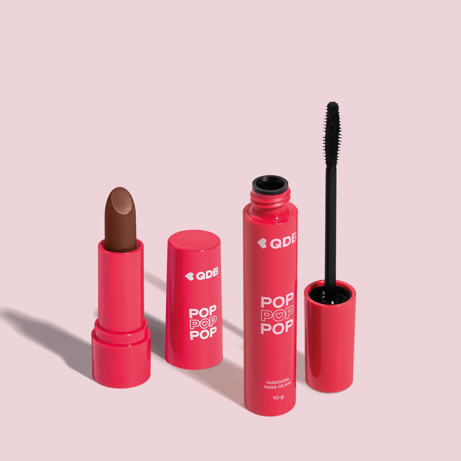 Combo POP: Batom Semi Matte Marrom Glacê 3,6g + Máscara de Cílios 10g ÚNICO 2