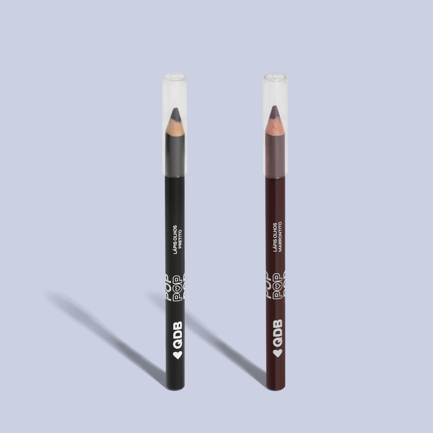 Combo Lápis Para Olhos POP: Preto 1,1 + Marrom 1,1g ÚNICO 2