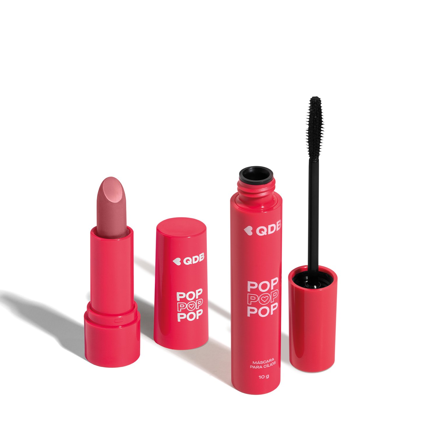 Combo POP: Batom Semi Matte Rosa Supremo 3,6g + Máscara de Cílios 10g