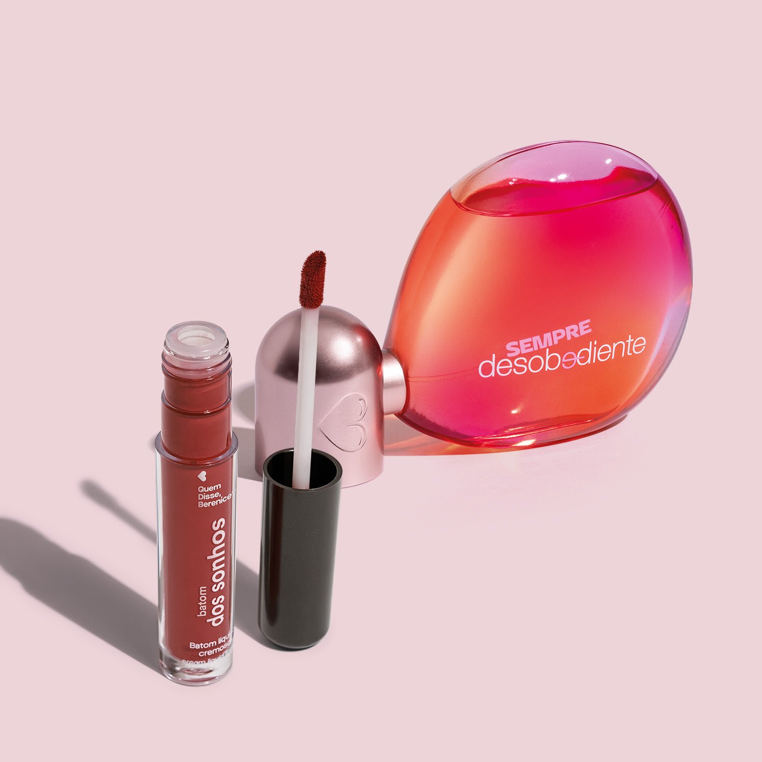 Combo Sempre Desobediente Eau De Parfum 100ml + Batom Líquido Cremoso Marrom 5ml ÚNICO 2