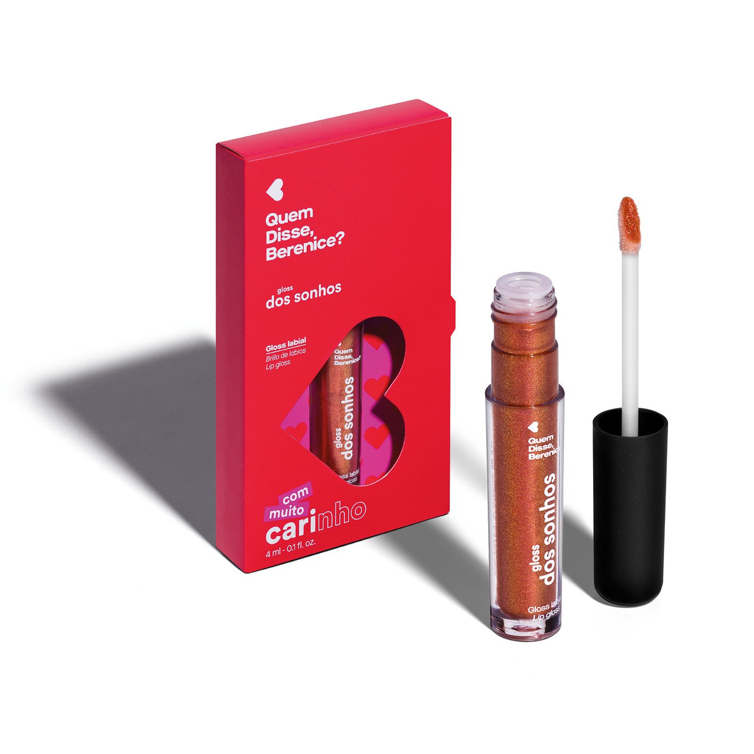 Quem Disse, Berenice? Gloss Labial Marrom Avermelhado Dos Sonhos 4ml Marrom Avermelhado Dos Sonhos 2