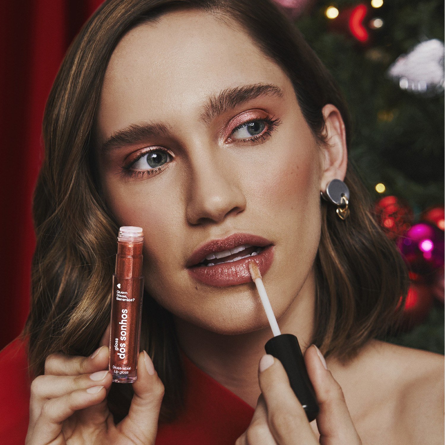 Quem Disse, Berenice? Gloss Labial Marrom Avermelhado Dos Sonhos 4ml Marrom Avermelhado Dos Sonhos 4