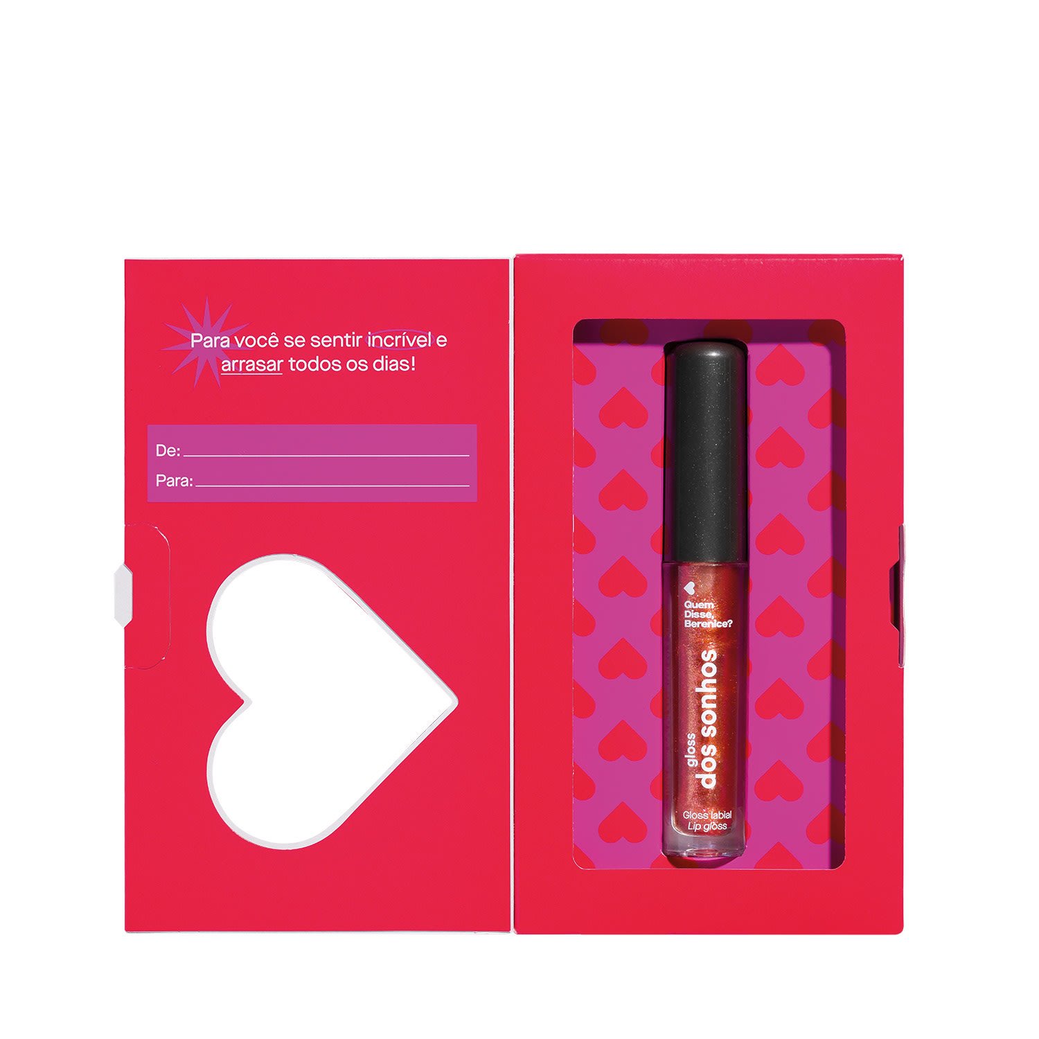 Quem Disse, Berenice? Gloss Labial Marrom Avermelhado Dos Sonhos 4ml Marrom Avermelhado Dos Sonhos 6