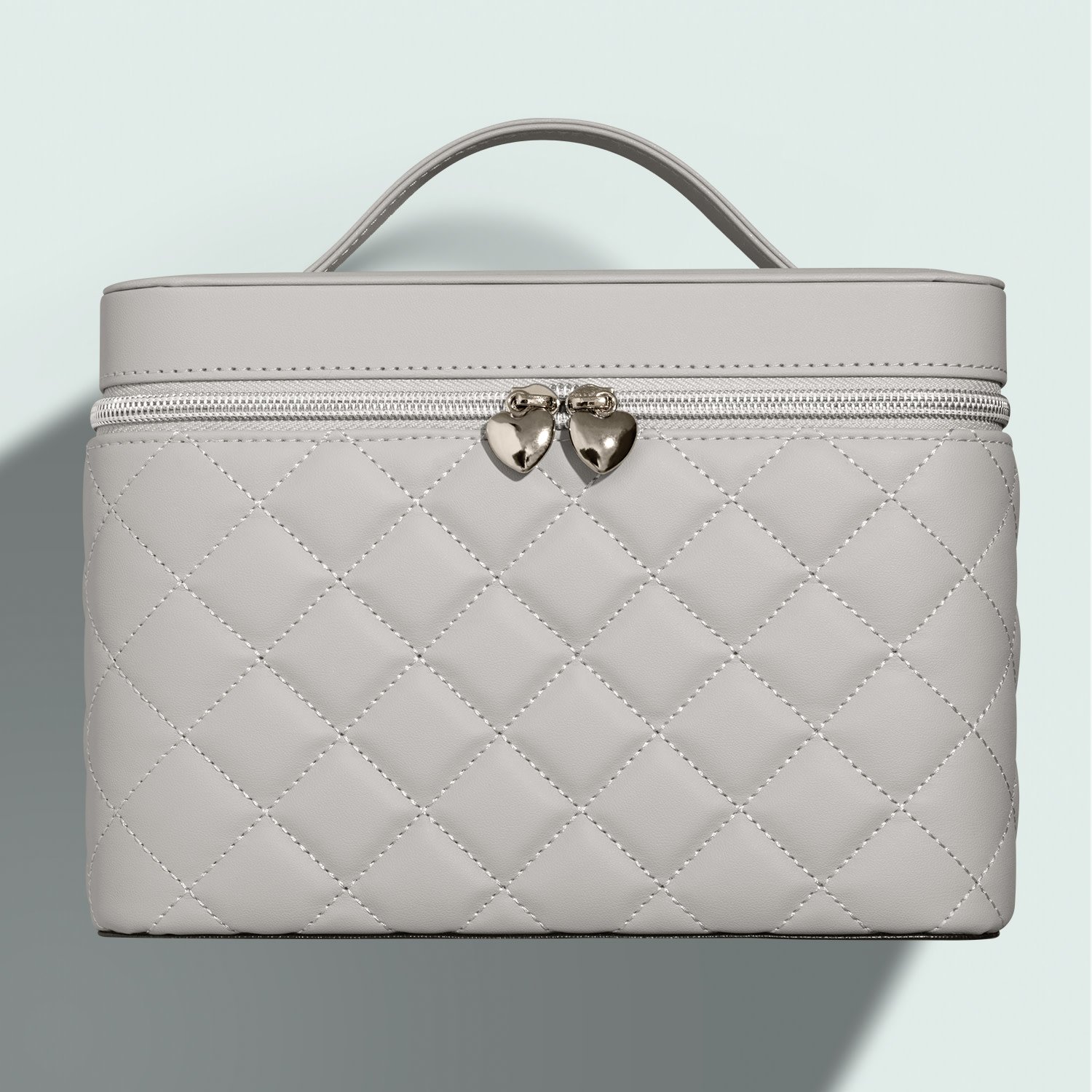 Quem disse, Berenice? Maleta de Make Cinza Bege 2