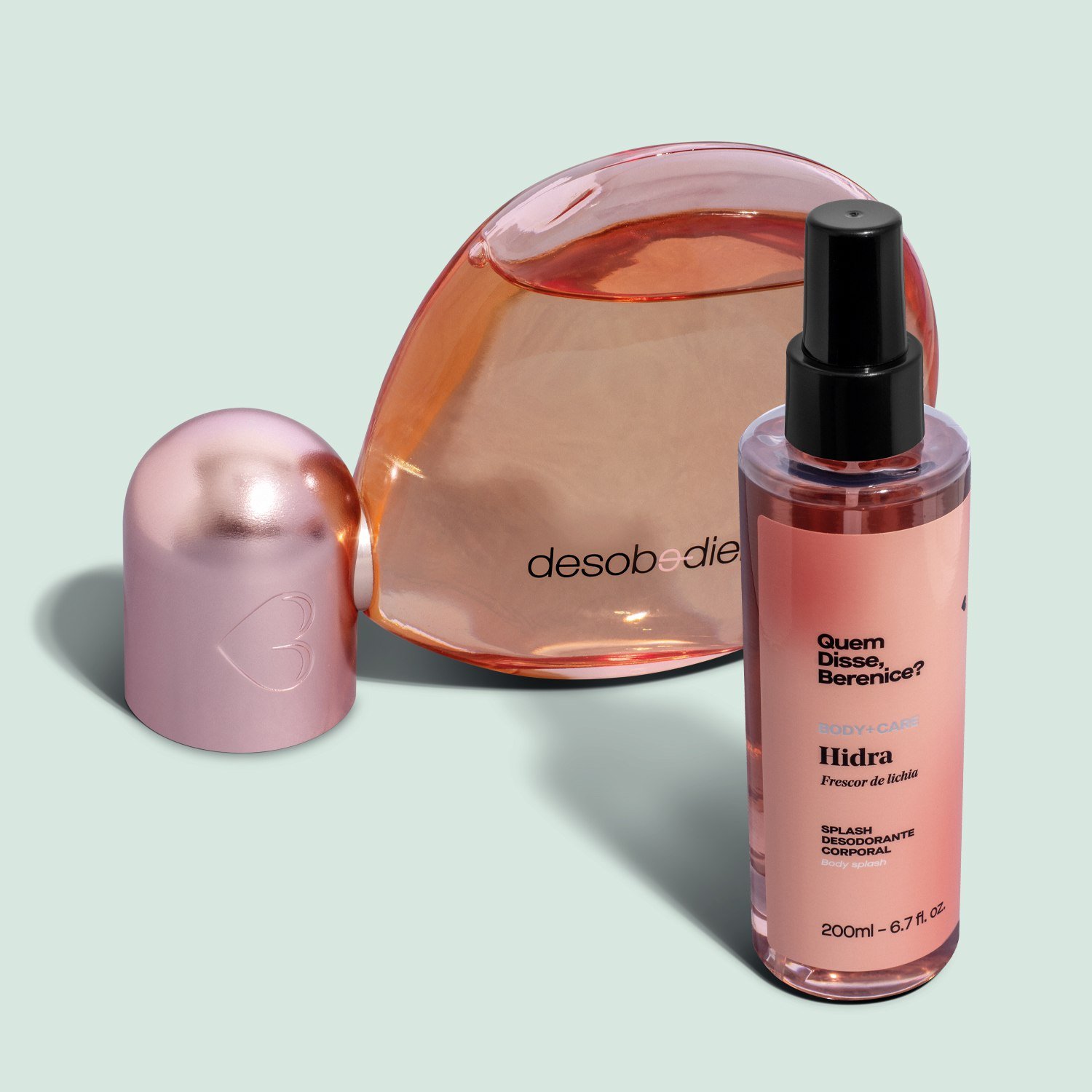 Quem disse, Berenice? Kit Desobediente: Eau de Parfum 100ml + Hidra Splash Lichia Desodorante Colônia 200ml ÚNICO 1