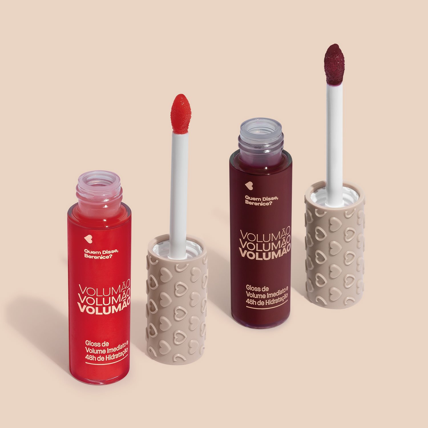 Quem disse, Berenice? Kit Gloss Volumão: Gloss Labial Volumão Cereja Explosão + Gloss Labial Volumão Vermelho Bocão ÚNICO 2