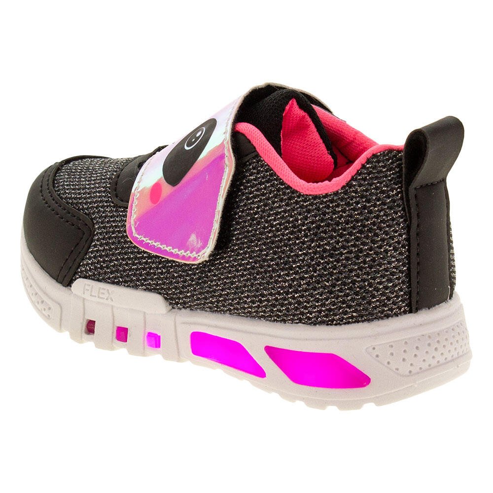 TÊNIS INFANTIL LED MINIPÉ - MP2109  Preto 3