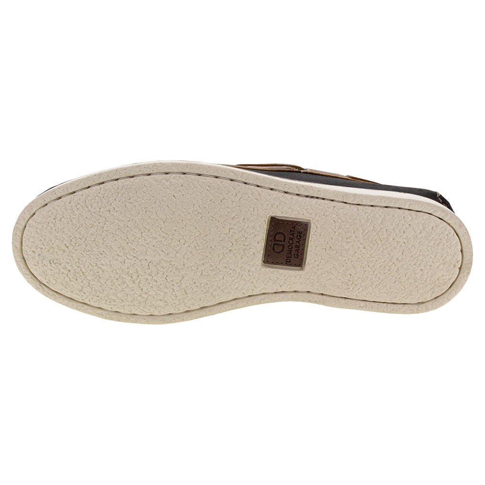 MOCASSIM MASCULINO DECK DEMOCRATA - 138101  Azul/Marrom 4