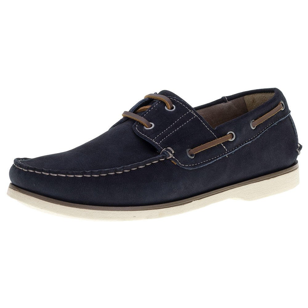 MOCASSIM MASCULINO DECK DEMOCRATA - 138101 Azul/Marrom 1
