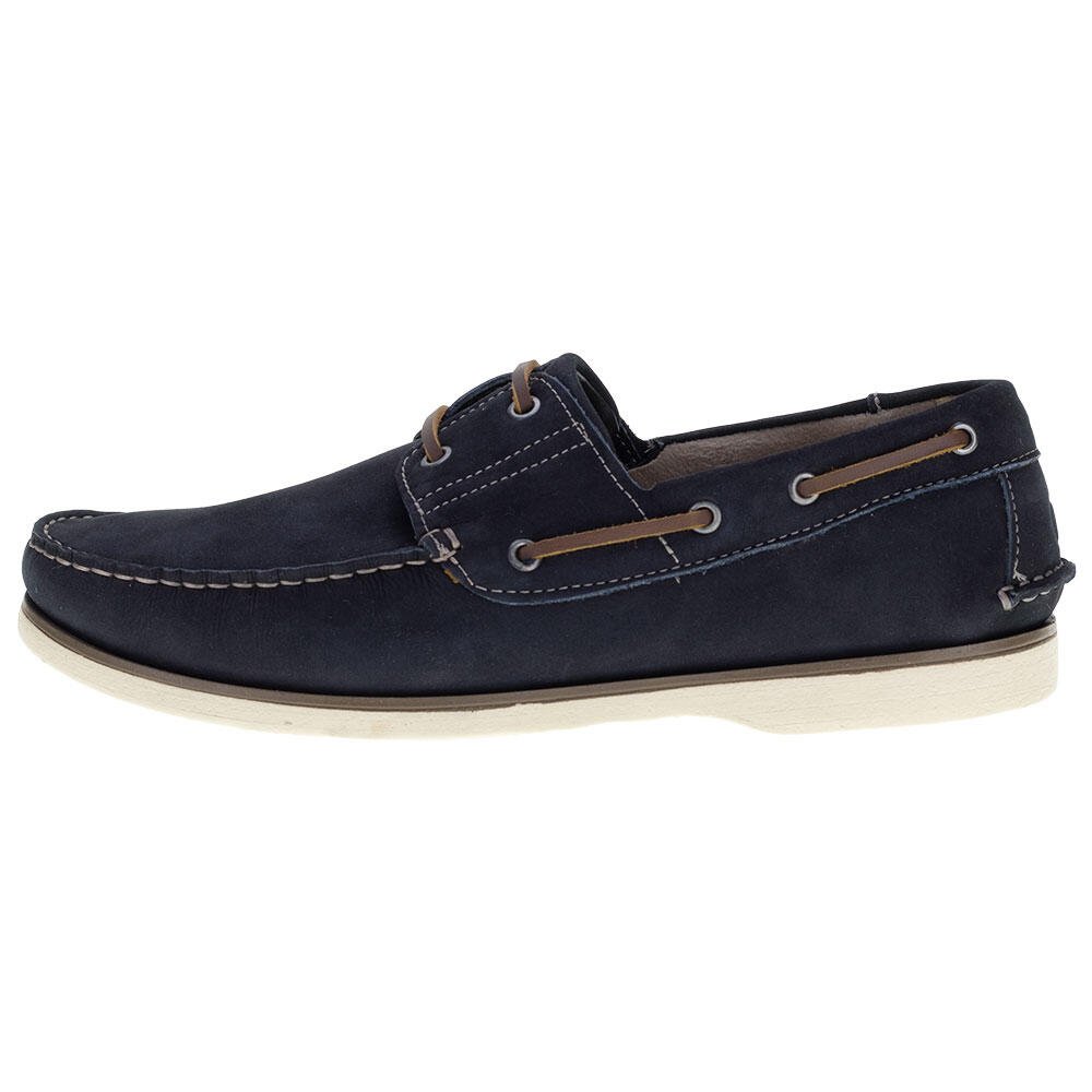 MOCASSIM MASCULINO DECK DEMOCRATA - 138101 Azul/Marrom 2