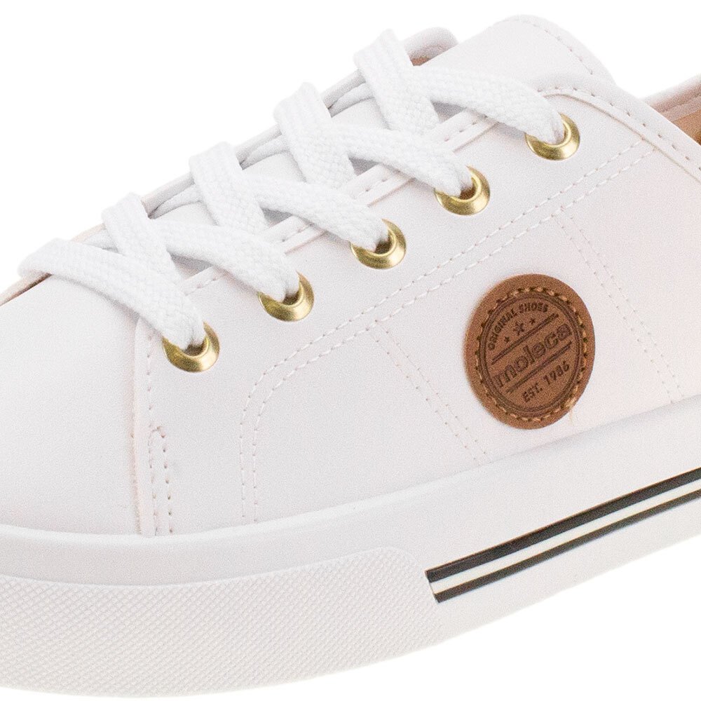 TÊNIS FEMININO CASUAL MOLECA - 5667302 Branco 5