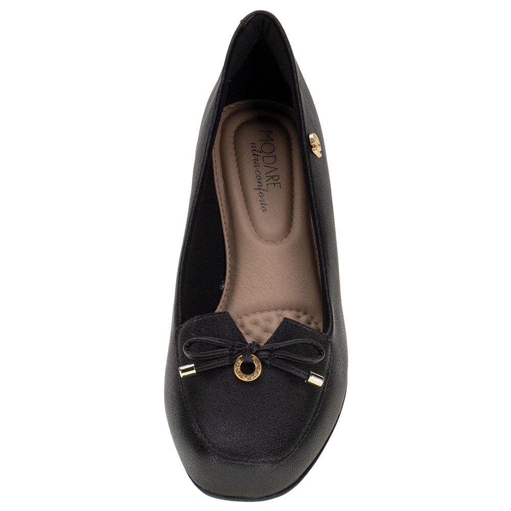 SAPATO FEMININO SALTO BAIXO MODARE - 7016461  Preto 5
