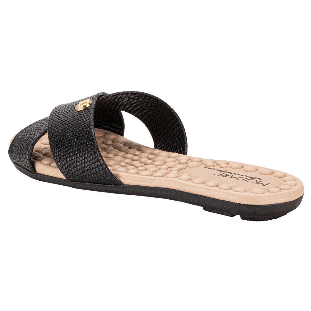 SANDÁLIA FEMININA RASTEIRA MODARE - 7163105 Preto 3