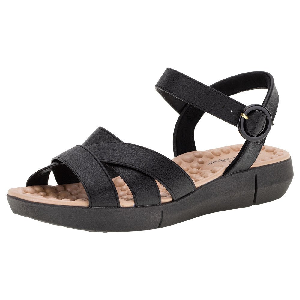 SANDÁLIA FEMININA MODARE - 7142124  Preto 1