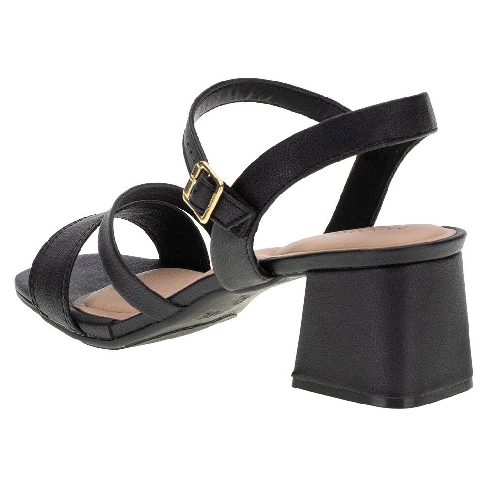 SANDÁLIA FEMININA SALTO BAIXO MODARE - 7172101 Preto 3