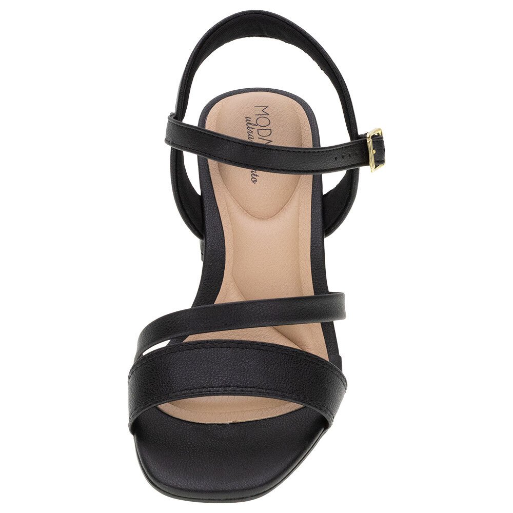 SANDÁLIA FEMININA SALTO BAIXO MODARE - 7172101 Preto 5
