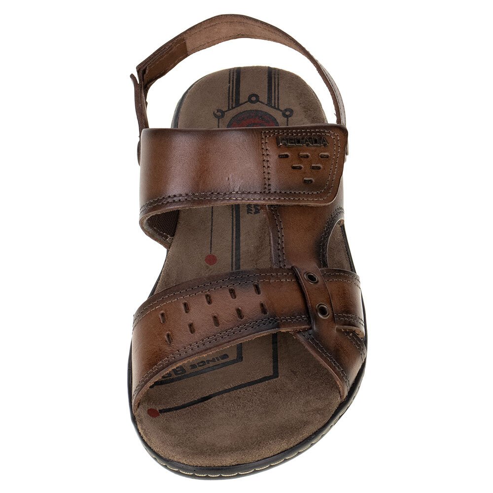 SANDÁLIA MASCULINA PEGADA - 130653  Marrom 5