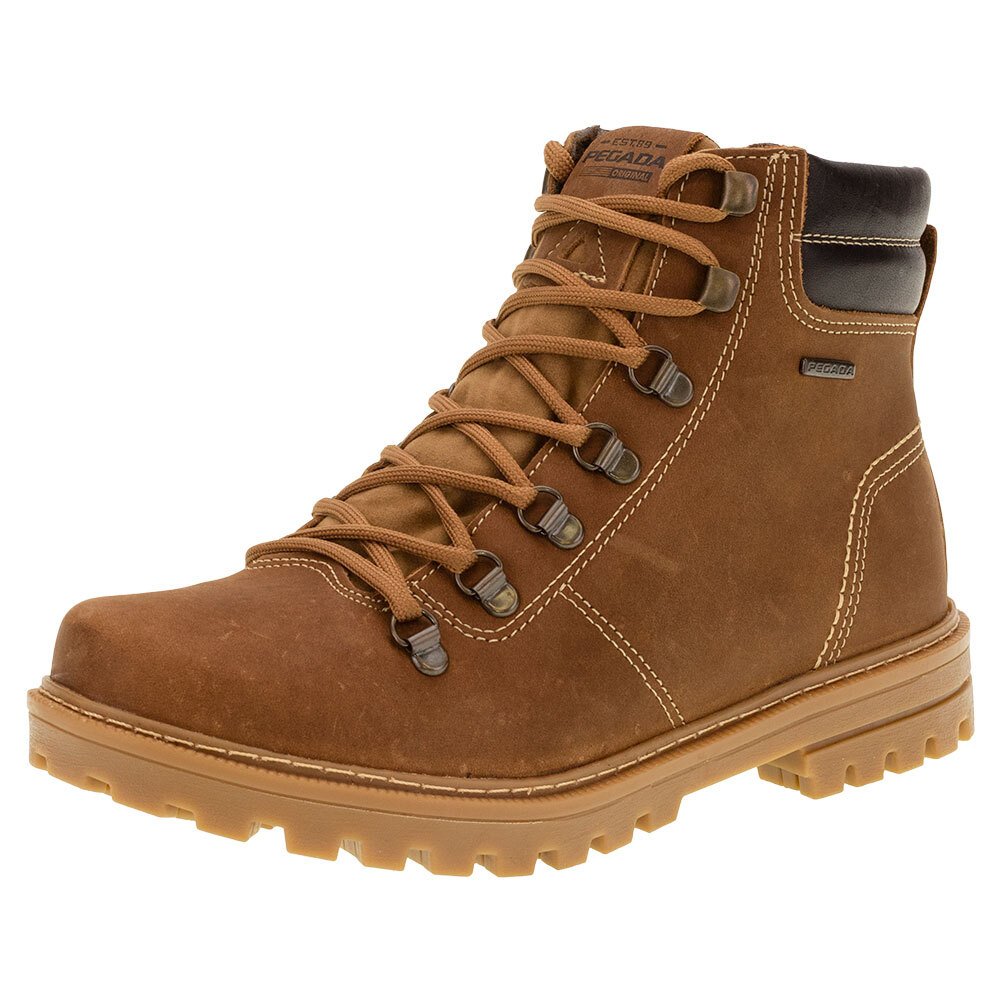 BOTA MASCULINA COTURNO PULL UP PEGADA - 181526  Marrom 1
