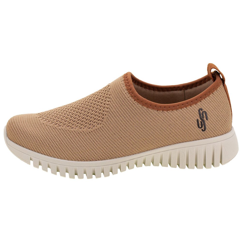 TÊNIS FEMININO GASPEA TRICOT USAFLEX - AE2208 Bege 2