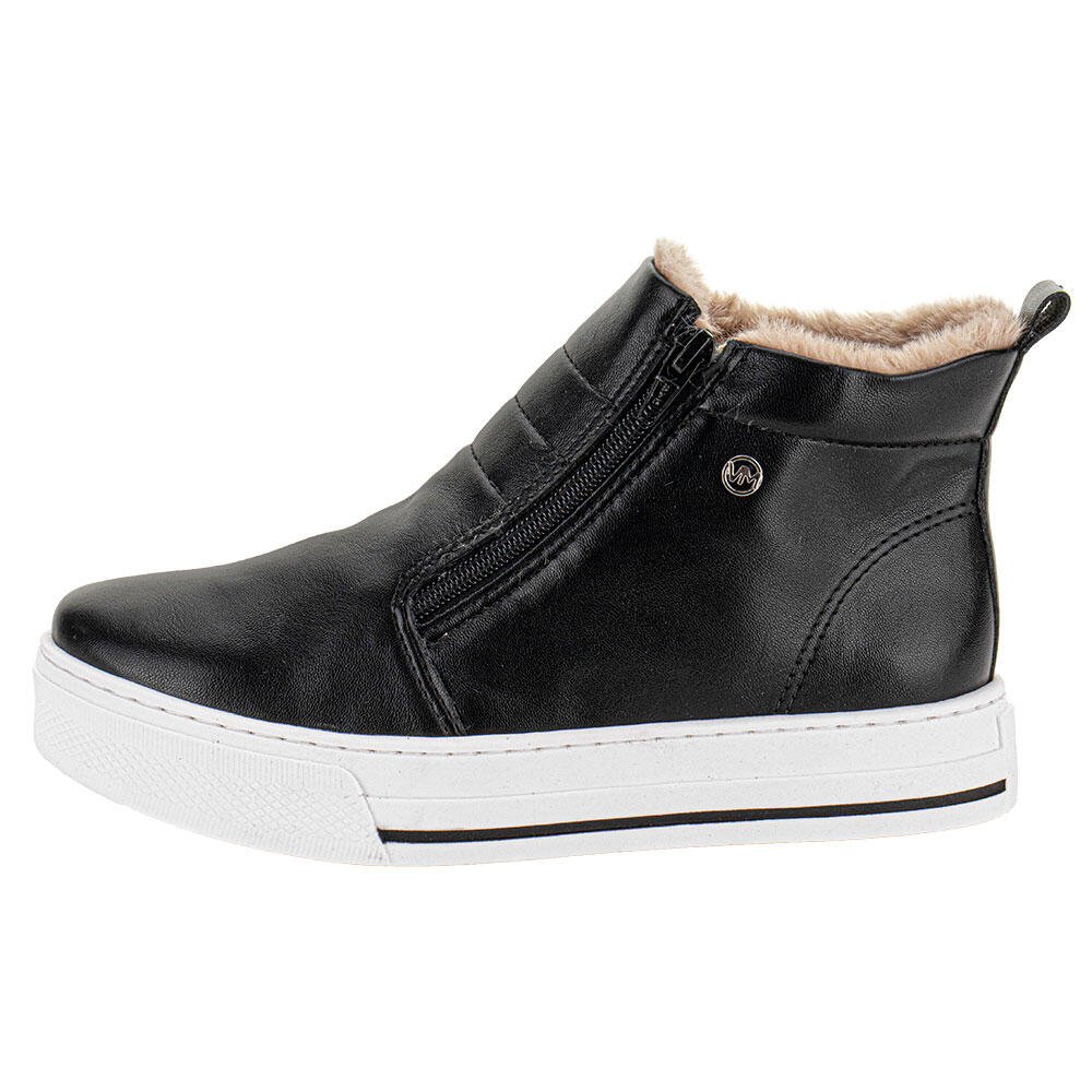 BOTA FEMININA CANO BAIXO VIA MARTE - 211848  Preto 2