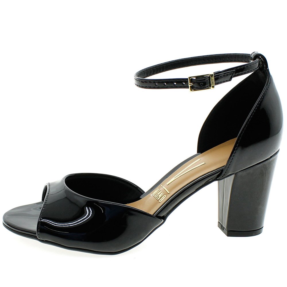 SANDÁLIA FEMININA SALTO MÉDIO VIZZANO - 6262206 Preto 2