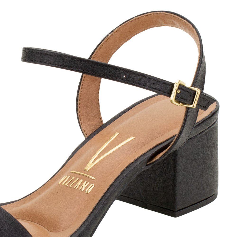 SANDÁLIA FEMININA SALTO MÉDIO VIZZANO - 6291900 Preto 5