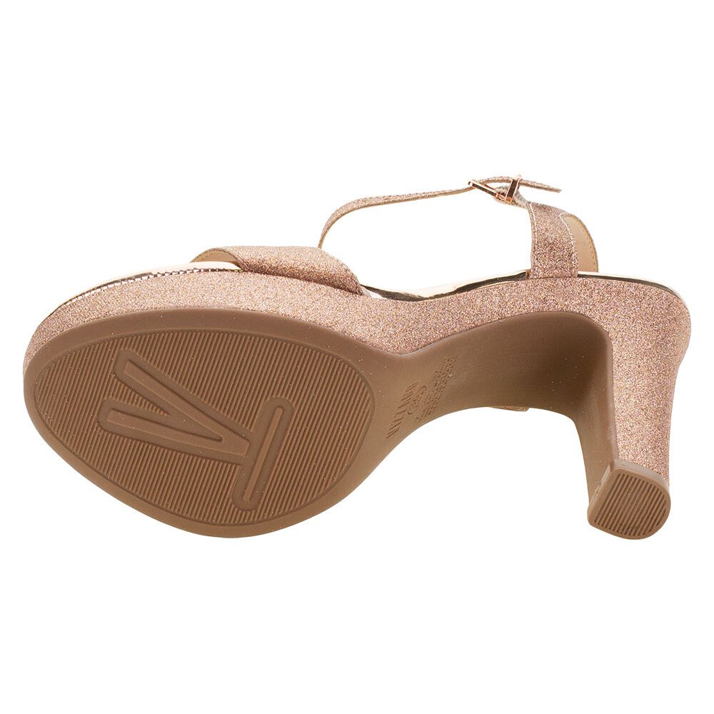 SANDÁLIA FEMININA SALTO ALTO VIZZANO - 6292200  Dourado 4