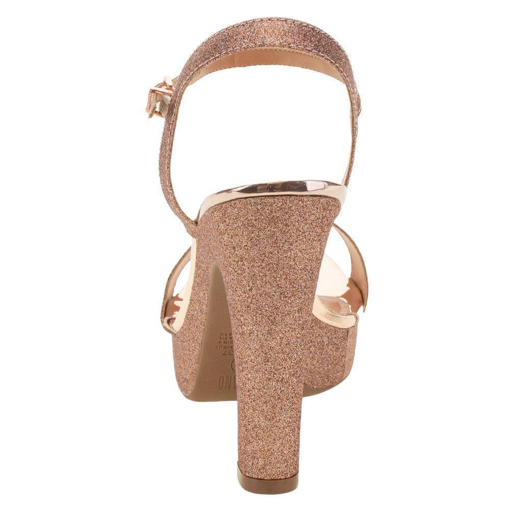 SANDÁLIA FEMININA SALTO ALTO VIZZANO - 6292200  Dourado 5